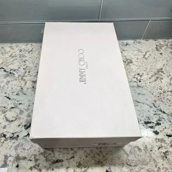 Jimmy Choo Gold Brushed Ballet Flats with Box and Dust bag Size 5