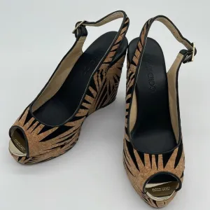 Jimmy Choo Wedge Slingback Shoes Women 39.5/9