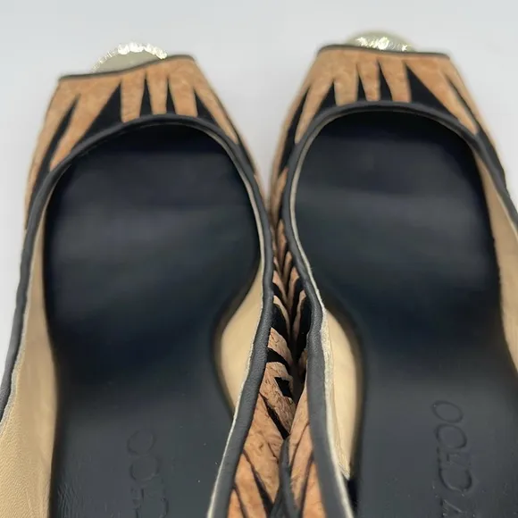 Jimmy Choo Wedge Slingback Shoes Women 39.5/9