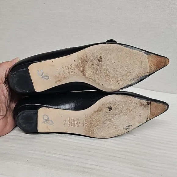 JIMMY CHOO POINTED TOE FLATS BFPM-02-217