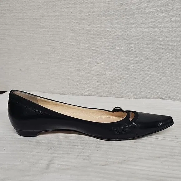 JIMMY CHOO POINTED TOE FLATS BFPM-02-217