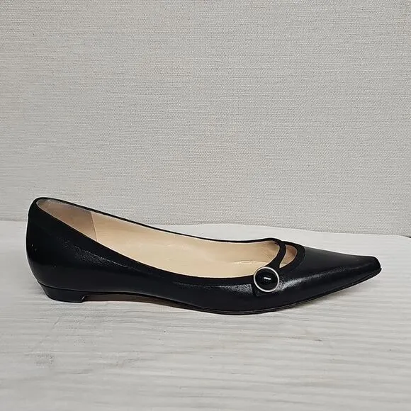 JIMMY CHOO POINTED TOE FLATS BFPM-02-217