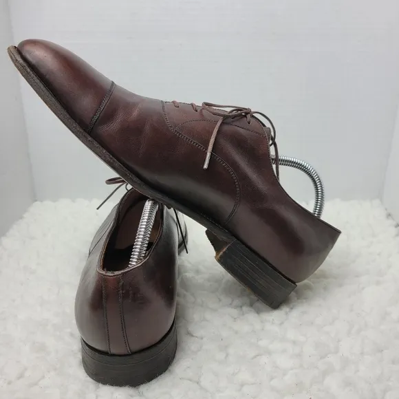 J.M. Weston Richelieu Men's Size 10 Oxford Derby Brown Leather 300 Cap Toe