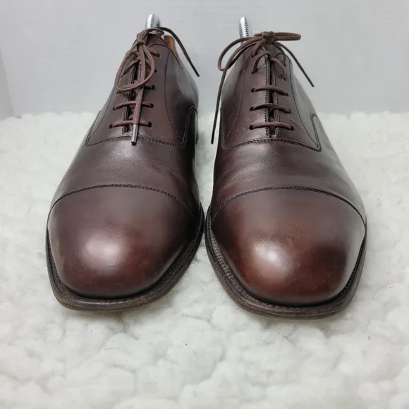 J.M. Weston Richelieu Men's Size 10 Oxford Derby Brown Leather 300 Cap Toe