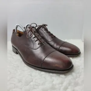 J.M. Weston Richelieu Men's Size 10 Oxford Derby Brown Leather 300 Cap Toe