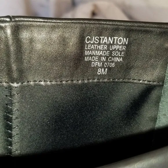 JOAN &amp; DAVID CIRCA CjStanton Black Leather Boots 8M NEW w/o Tags