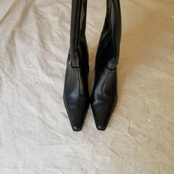 JOAN &amp; DAVID CIRCA CjStanton Black Leather Boots 8M NEW w/o Tags