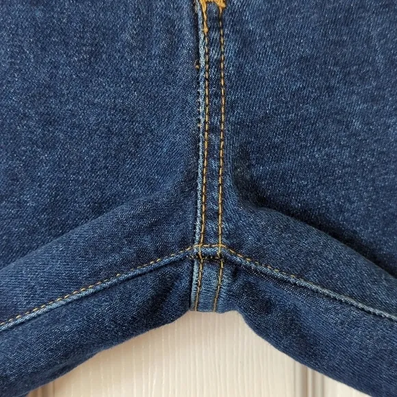 Joe's Jeans The Callie Dark Wash High Rise Cropped Boot Cut Button Fly Jeans 25