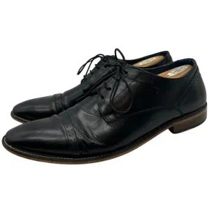 JOG Oxford Black Leather Lace Up Dress Shoes SIZE 11 45 Handmade Formal Classic
