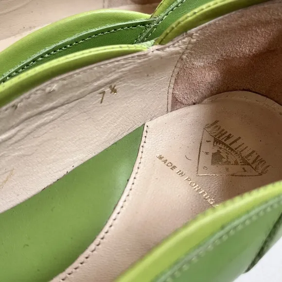John Fluevog Round Toe Green Women’s Shoes Size 7.5