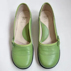 John Fluevog Round Toe Green Women’s Shoes Size 7.5