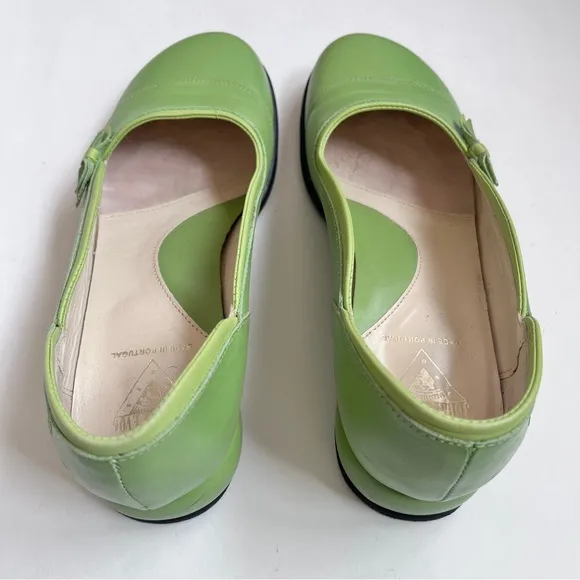 John Fluevog Round Toe Green Women’s Shoes Size 7.5