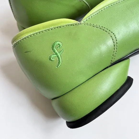 John Fluevog Round Toe Green Women’s Shoes Size 7.5