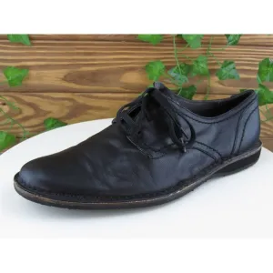 John Varvatos Sz 10.5 Derby Oxfords Black Leather Men Lace Up‎ Medium (D, M)