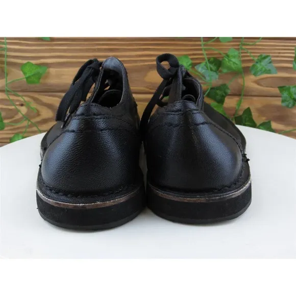 John Varvatos Sz 10.5 Derby Oxfords Black Leather Men Lace Up‎ Medium (D, M)