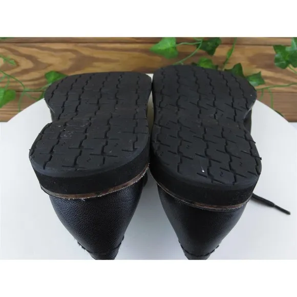 John Varvatos Sz 10.5 Derby Oxfords Black Leather Men Lace Up‎ Medium (D, M)
