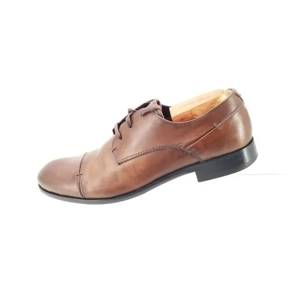 John Varvatos USA Leather Cap Toe Derby  Formal City Shoes Men's Size 8