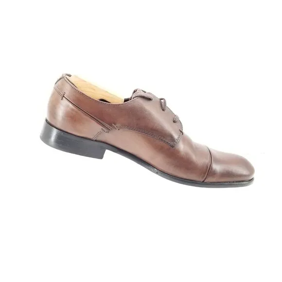 John Varvatos USA Leather Cap Toe Derby  Formal City Shoes Men's Size 8