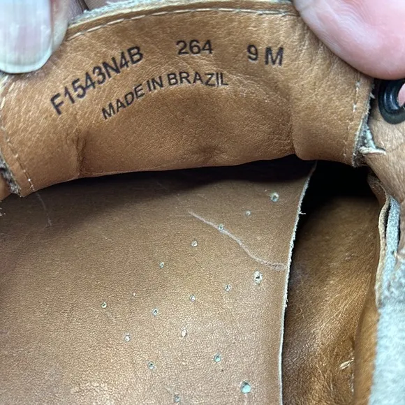 John Varvatos USA Shoes Mens 9 Schooner‎ Brown Suede Boat Slip On Coastal Loafer