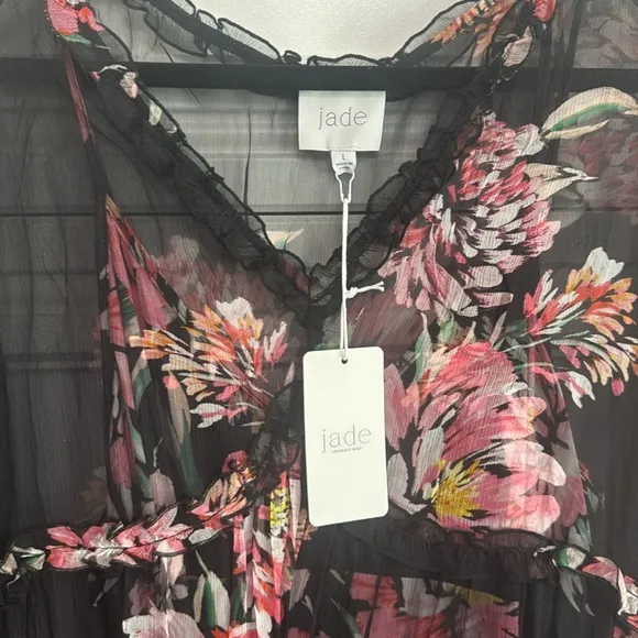 Johnny Was Lizzy Black Floral Maxi Dress