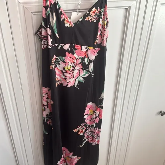 Johnny Was Lizzy Black Floral Maxi Dress