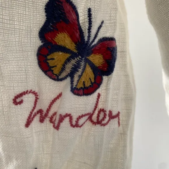 Johnny Was Workshop Odine Worker Jacket White SZ XS