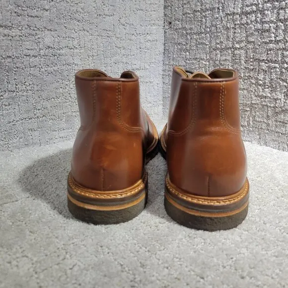 Johnston &amp; Murphy Calder Mens Size 14M Mahogany Leather Crepe Sole Boots 20-7280