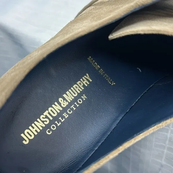 Johnston &amp; Murphy Collection in tan Bolivar Plain Toe