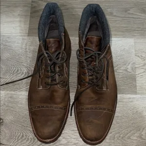 JOHNSTON &amp; MURPHY KARNES CAP TOE BOOT Men's Brown Leather Boots 11