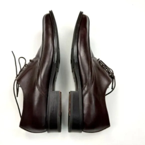 Johnston &amp; Murphy Leather Square Toe‎ Derby Oxford Mens 11 M EUC Lace-up Shoes