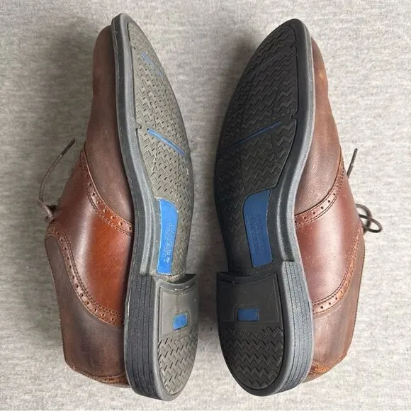 Johnston &amp; Murphy Mens Sz 10M Hollis XC4 Waterproof Oxford Brown Shoes 20-7063
