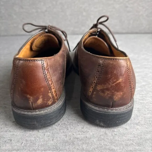 Johnston &amp; Murphy Mens Sz 10M Hollis XC4 Waterproof Oxford Brown Shoes 20-7063