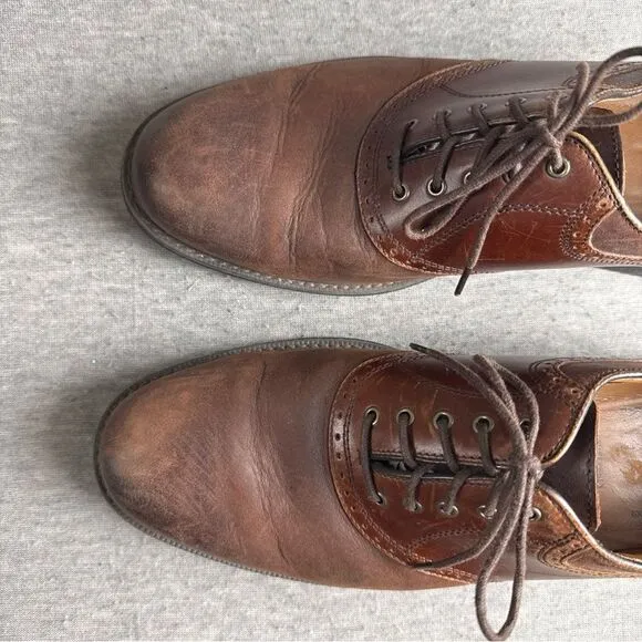 Johnston &amp; Murphy Mens Sz 10M Hollis XC4 Waterproof Oxford Brown Shoes 20-7063