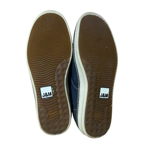 Johnston &amp; Murphy Navy Oiled Full Grain McGuffey Plain Toe Derby Sneaker