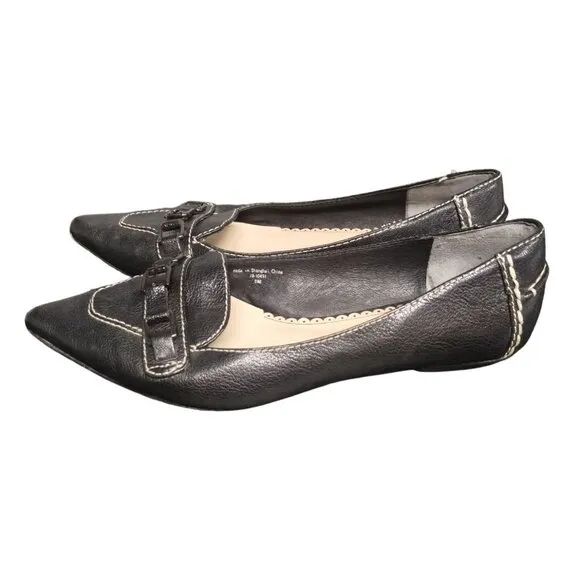 Johnston&amp;Murphy Women's Pointed-Toe Flats Size 8.5M SKU 1839