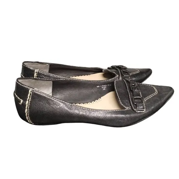 Johnston&amp;Murphy Women's Pointed-Toe Flats Size 8.5M SKU 1839