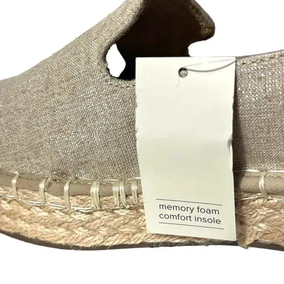 Joie Cara Platform Espadrille Slip-On Flats, NWT, Size 7.5