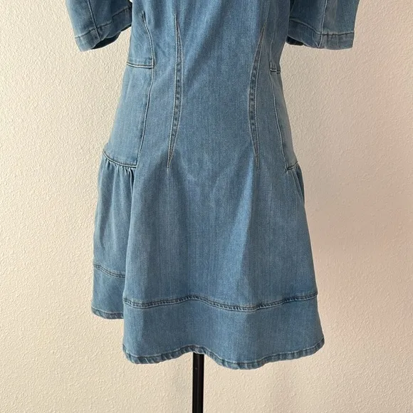 Jonathan Simkhai Holland Mini Dress NWT size Small Blue Denim Dress