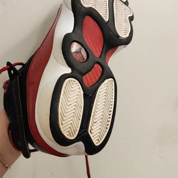 Jordan  Red and Black Athletic Shoes