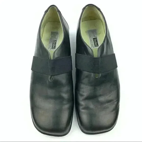 Josef Seibel flats 41 10-10.5 leather square toe