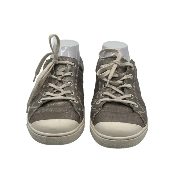 Josef Seibel Platin Silver Caren 01 Lace Up Sneakers Size 40 Women’s