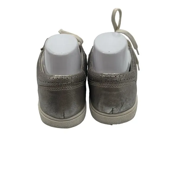 Josef Seibel Platin Silver Caren 01 Lace Up Sneakers Size 40 Women’s