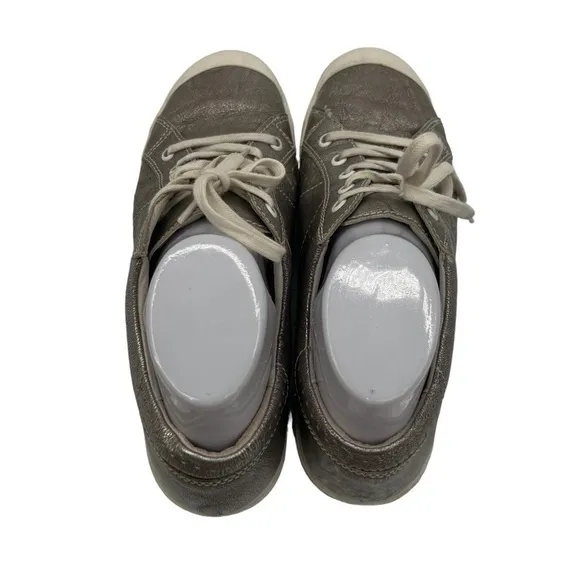 Josef Seibel Platin Silver Caren 01 Lace Up Sneakers Size 40 Women’s