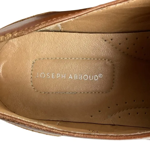 Joseph Abboud Thorton Plain Toe Leather Lace Derby Dress Shoe Brown