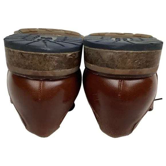 Joseph Abboud Thorton Plain Toe Leather Lace Derby Dress Shoe Brown