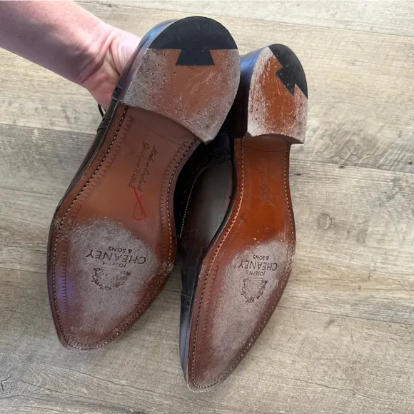 Joseph Cheaney Attleborough Derby Semi Brogue in Conker Calf Leather