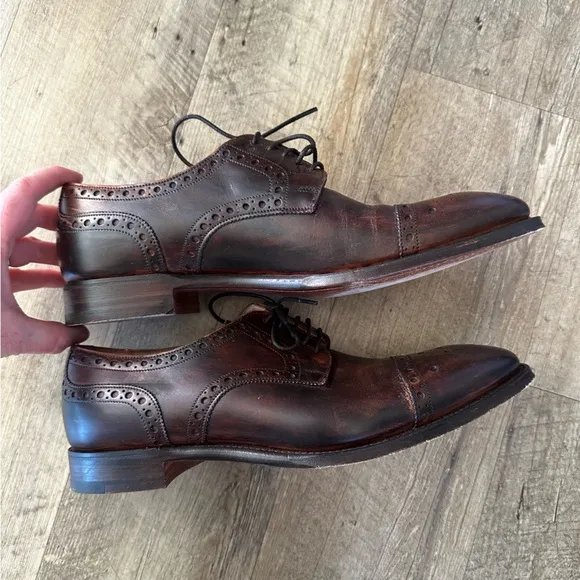 Joseph Cheaney Attleborough Derby Semi Brogue in Conker Calf Leather