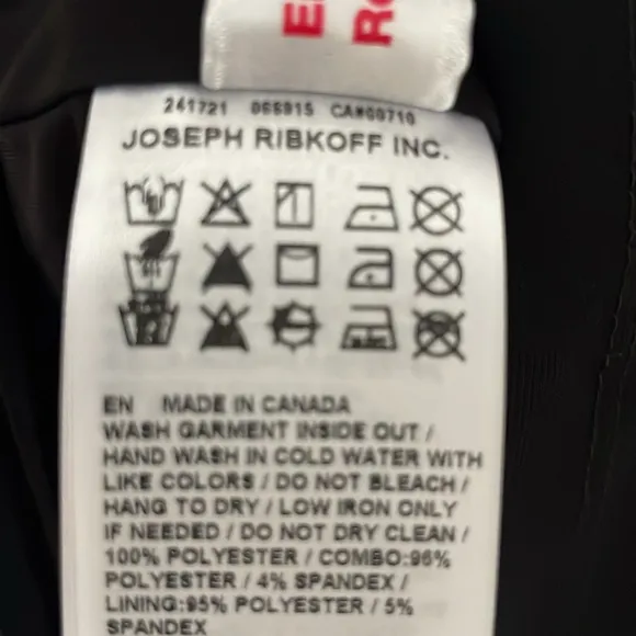 Joseph Ribkoff Rhinestone Trim Chiffon Dress Size 10 NWT