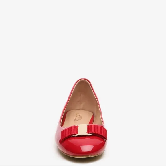 Journee Collection Kim Round Toe Ballet. Patent. Red. Size 11