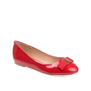 Journee Collection Kim Round Toe Ballet. Patent. Red. Size 11